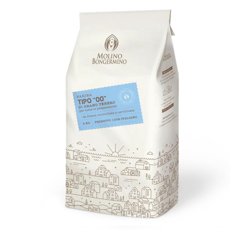 Farina di grano tenero tipo "00" - 3 Kg.