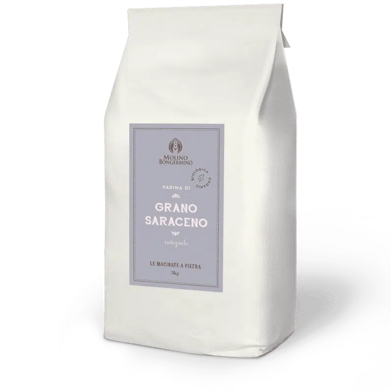 Organic wholemeal buckwheat flour - 3 Kg.