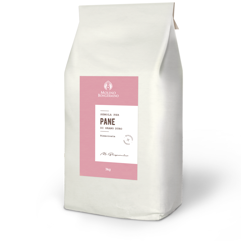 Semola rimacinata di grano duro BIO - 3 Kg.