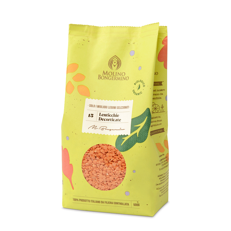 Lenticchie Rosse Decorticate BIO - 500 gr.