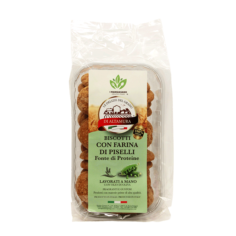 I Mangiasano - Biscotti con Farina di Piselli - 200 gr.