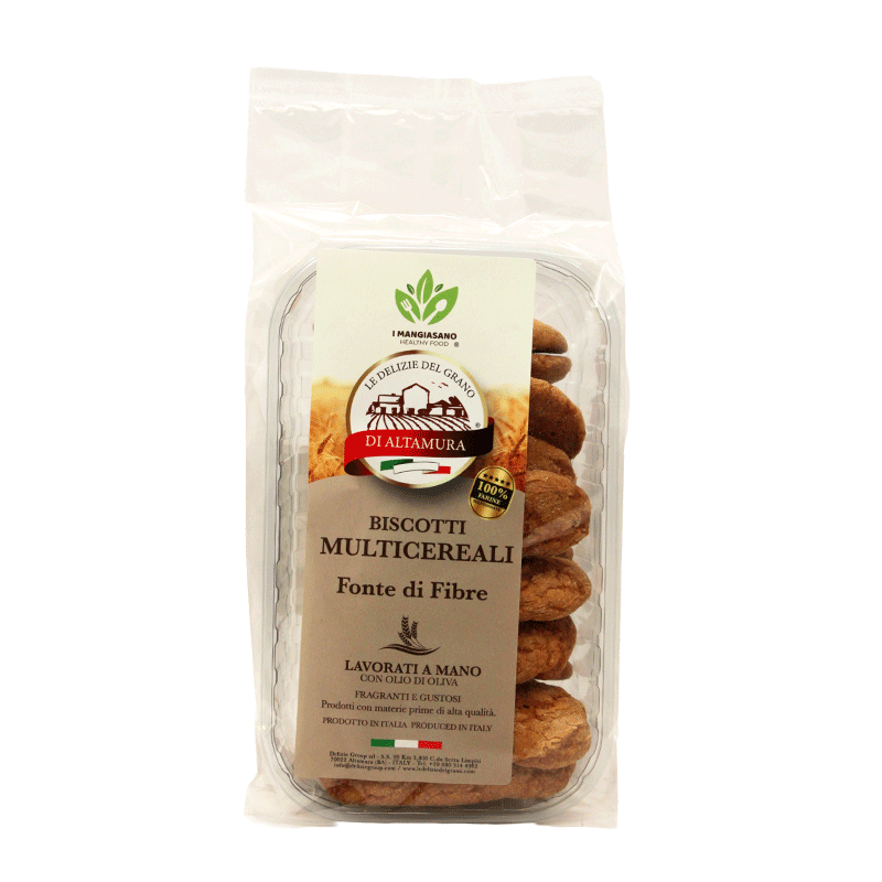 I Mangiasano - Biscotti ai Multicereali - 200 gr.