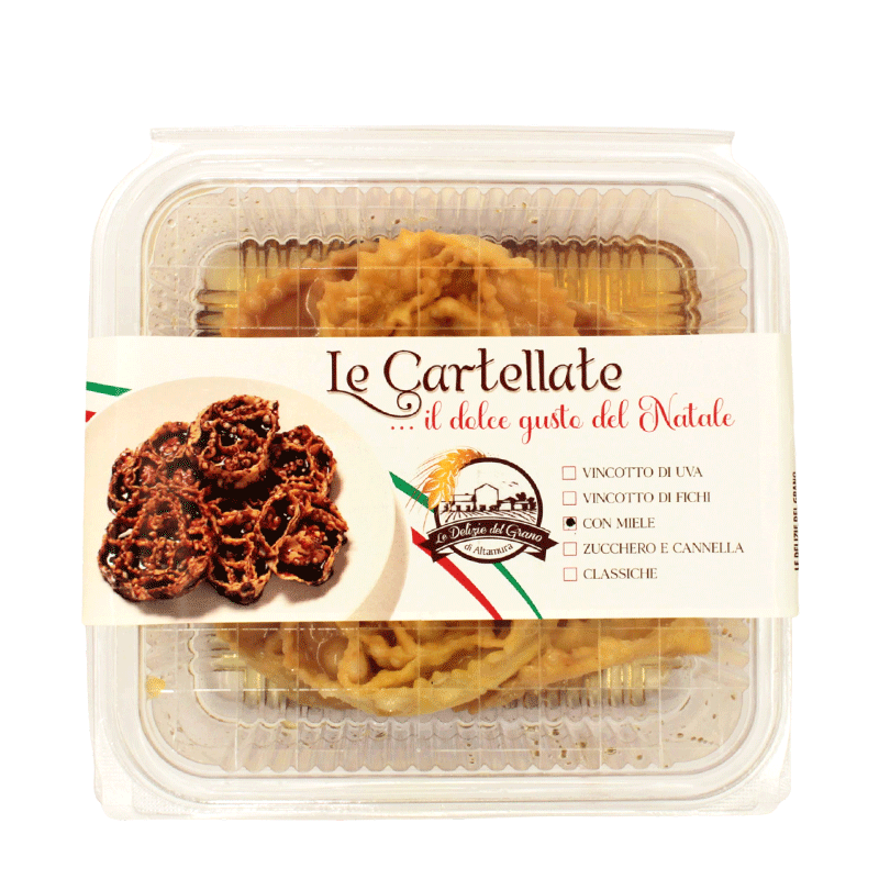 Cartellate Fritte con Miele - Prodotto Artigianale - 250 gr.