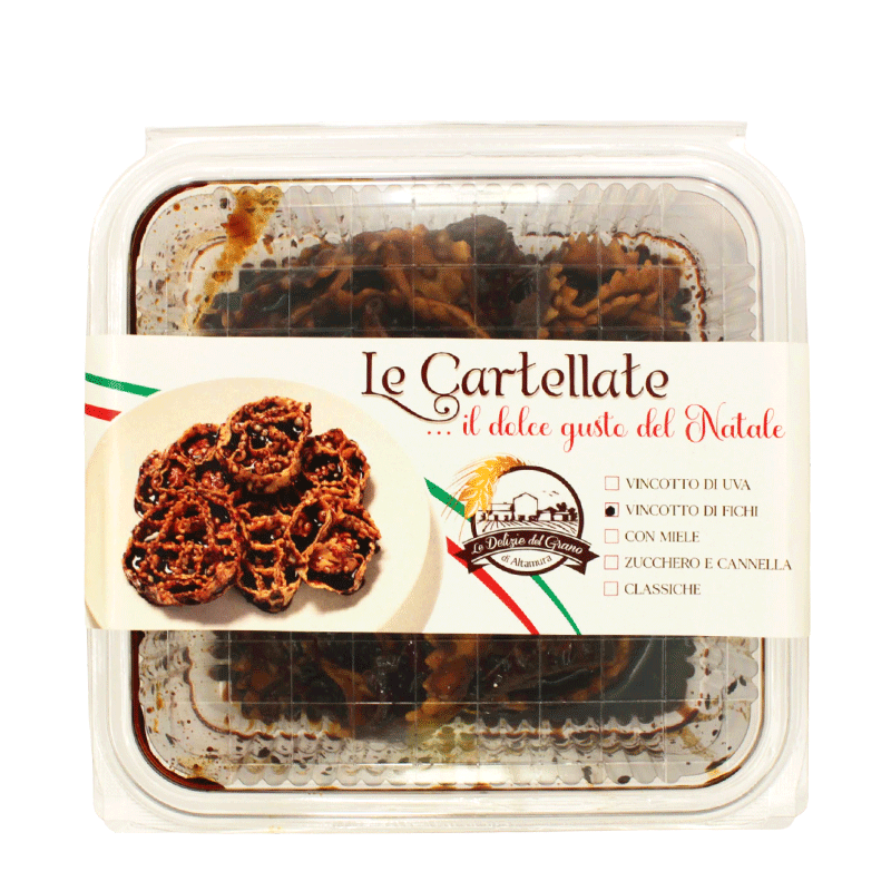 Cartellate al Vincotto di Fichi - Prodotto Artigianale - 250 gr.