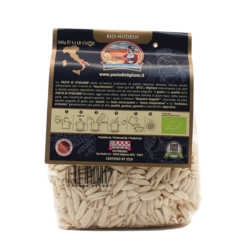 Cavatelli Pasta ORGANIC - 500 gr.