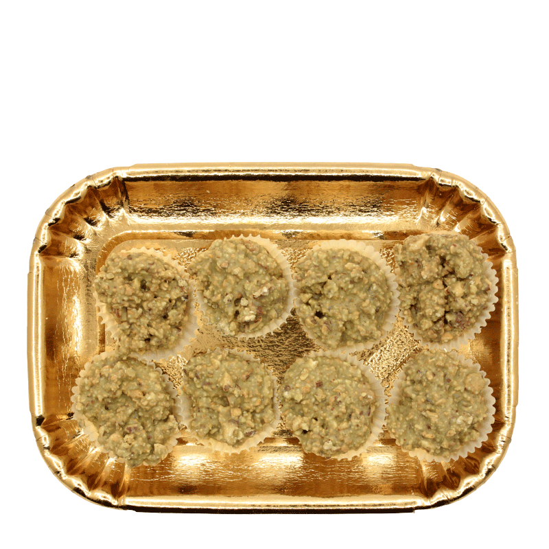 Croccantino al pistaccio con granella di Mandorle - 200 gr.