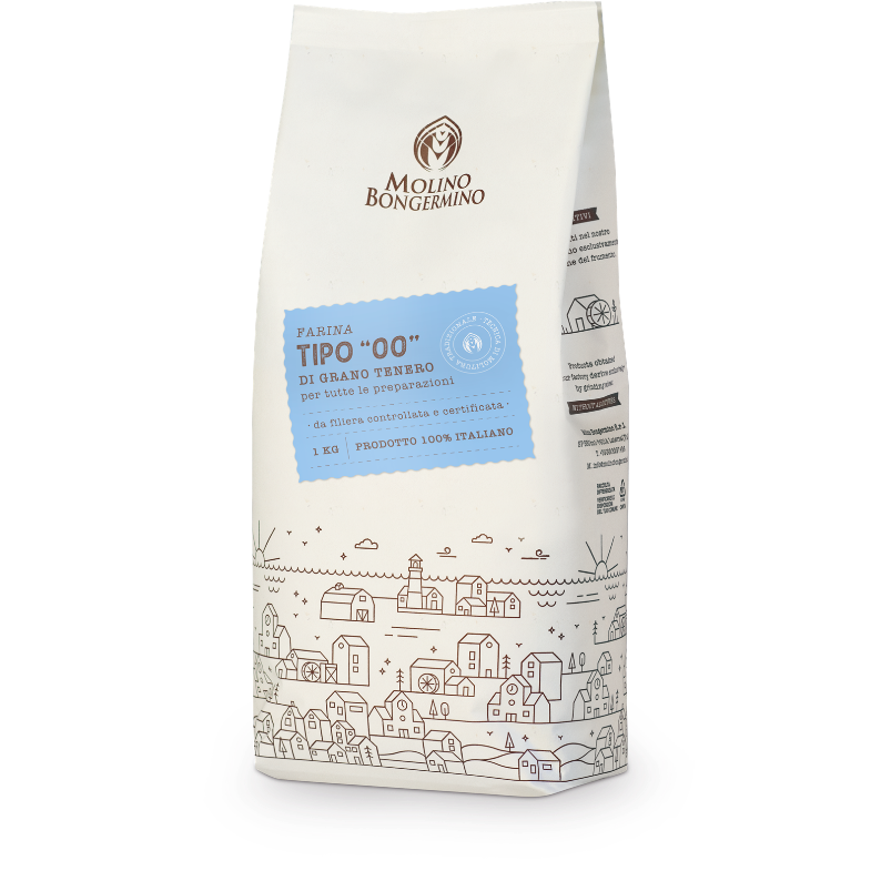 Farina di grano tenero tipo "00" - 1 Kg.