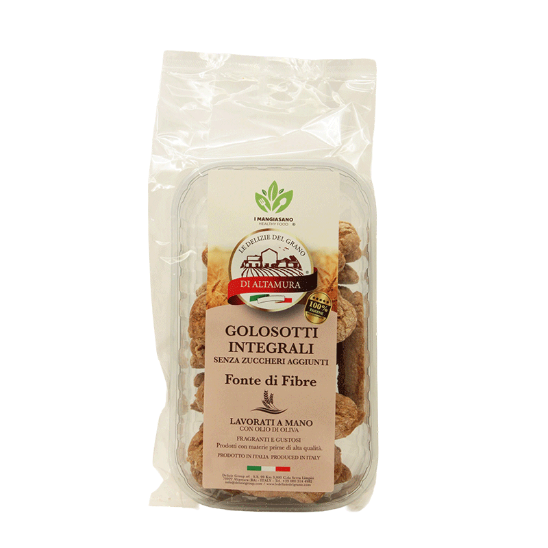 I Mangiasano - Golosotti Integrali senza Zuccheri aggiunti - 200 gr.