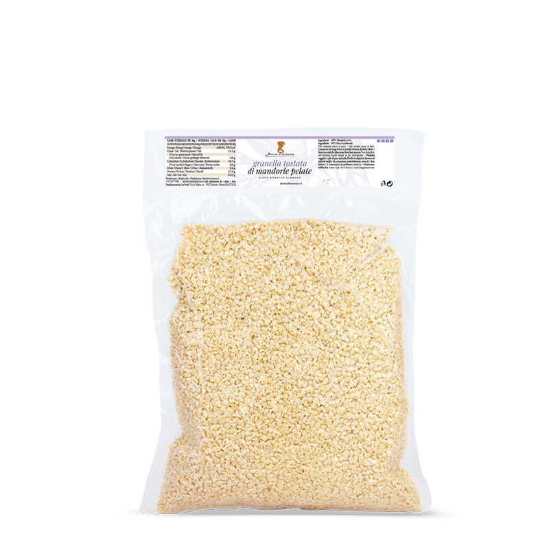 Granella Tostata di Mandorle Pelate varietà " Filippo Cea " Sottovuoto - 250 gr.