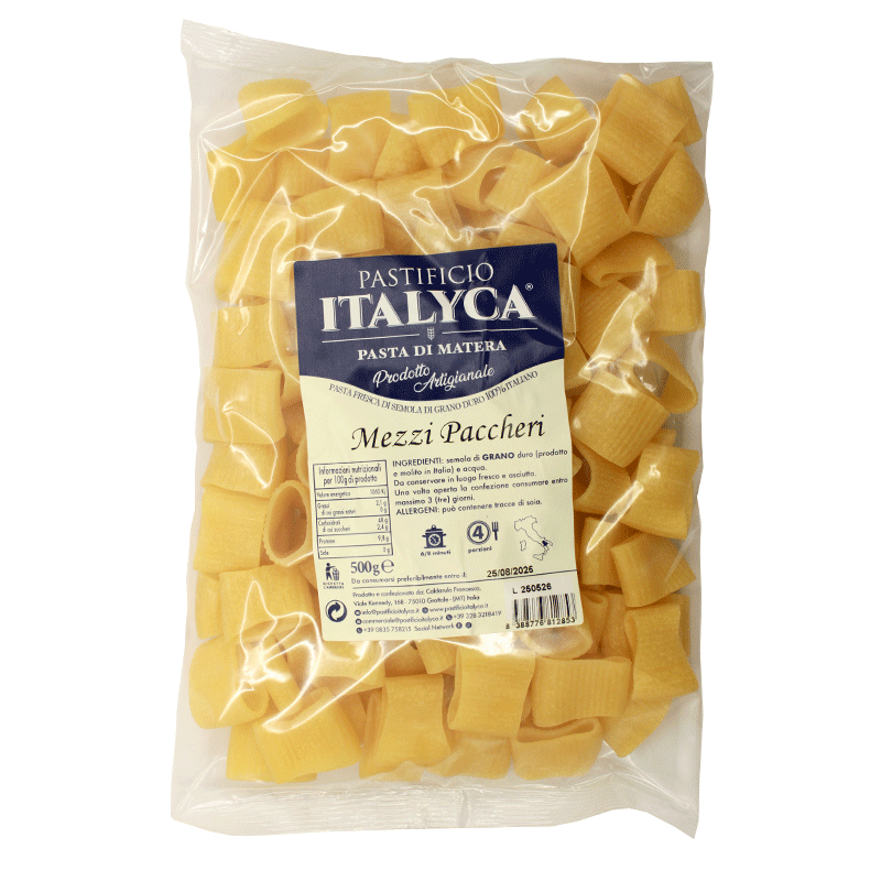 Mezzi Paccheri BIO - Pasta Fresca - 500 gr.