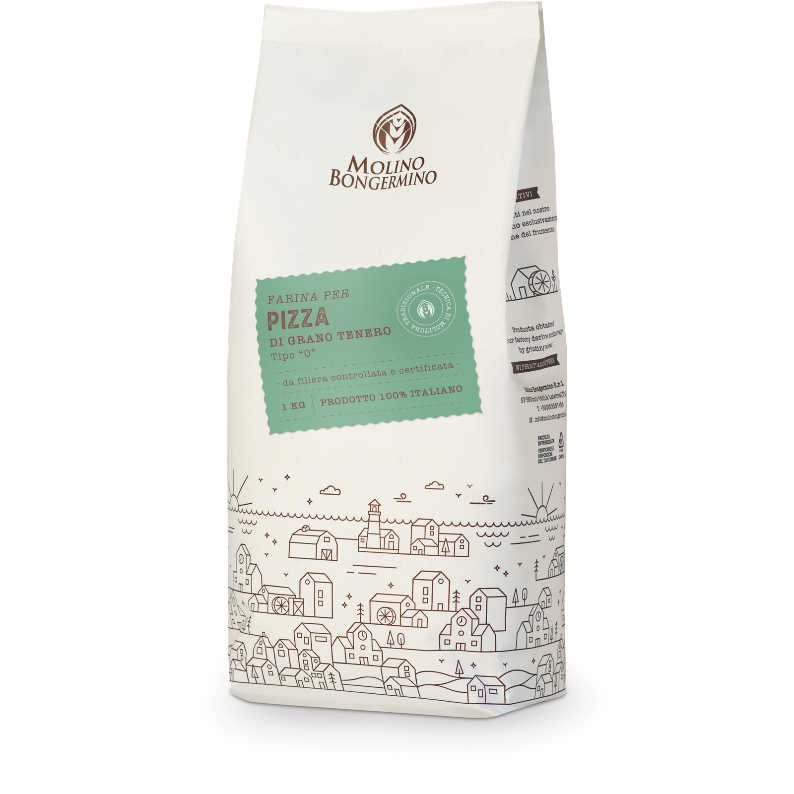 Farina di grano tenero tipo 0 - Pizza - 1 Kg.