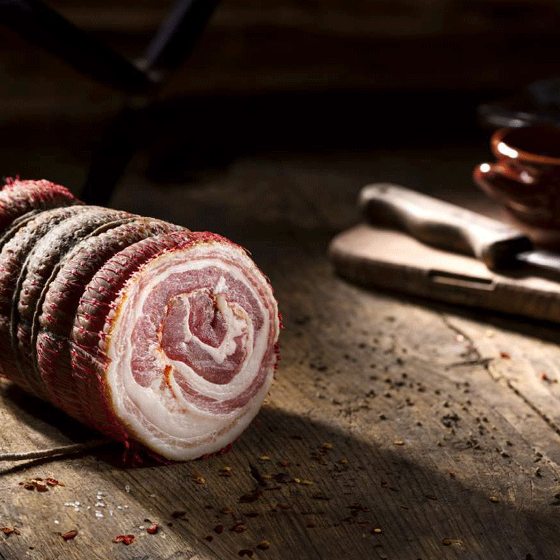 Pancetta Arrotolata Dolce - Trancio 480 / 520 gr.