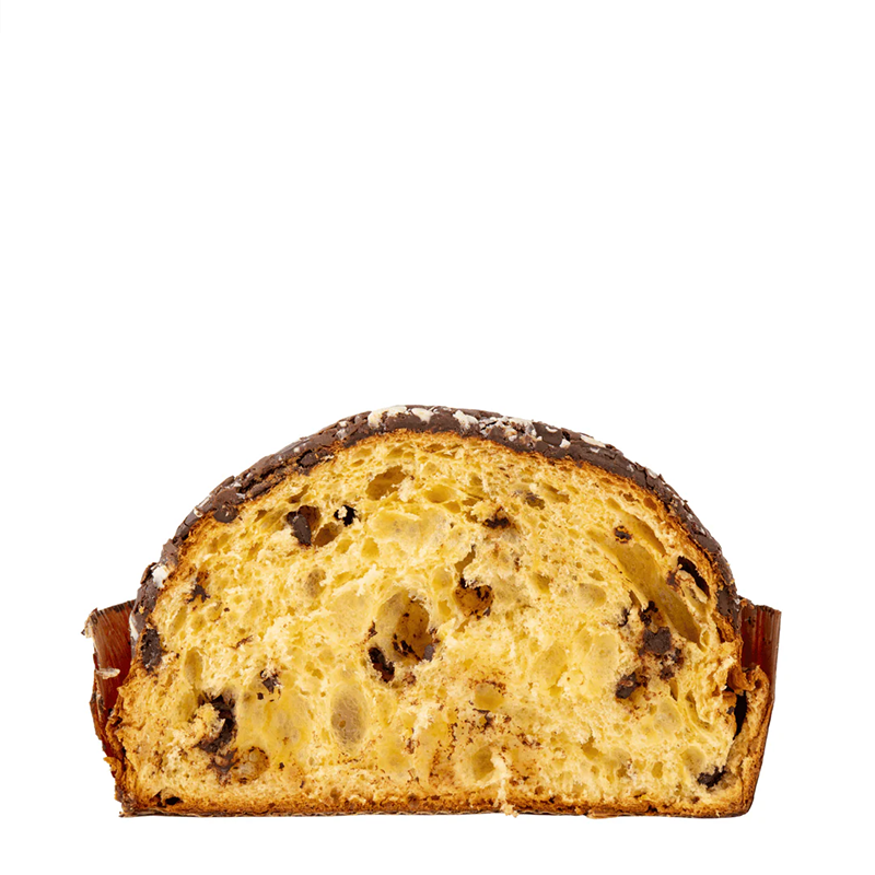 Panettone artigianale con gocce di Cioccolato Fondente - 1000 gr.