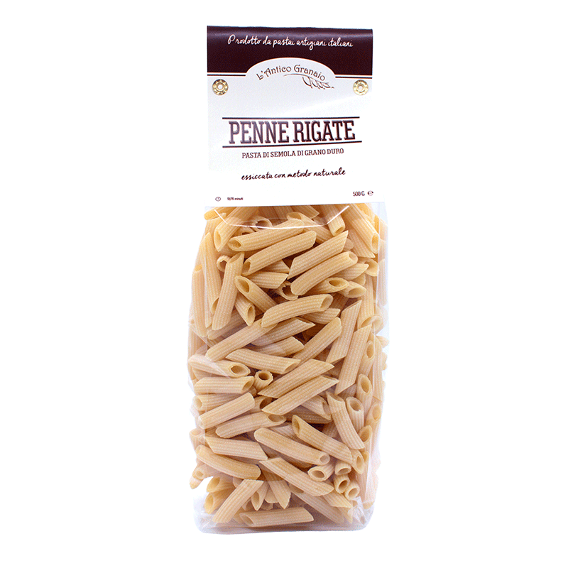 Penne rigate of durum wheat semolina - 500 gr.