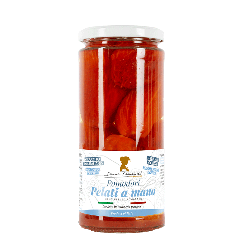 Pomodori Pelati a mano - Barattolo in vetro - 550 gr.