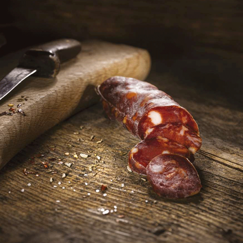 Salsiccia Piccante 5 sensi " Quattro Sorelle " 330 / 370 gr.