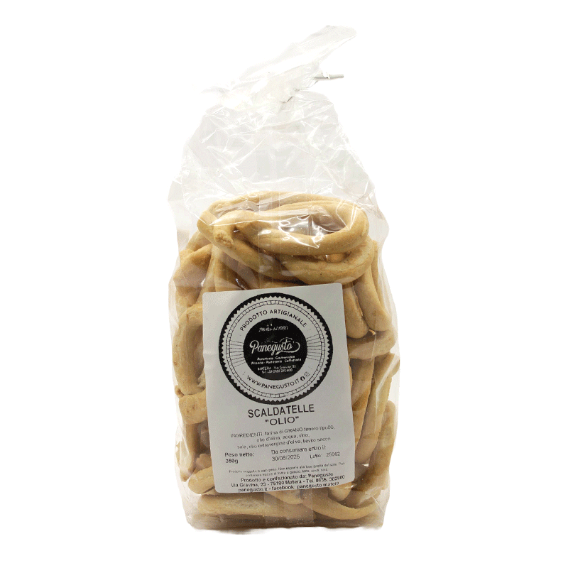 Scaldatelle all'olio - Prodotto artigianale - 350 gr.