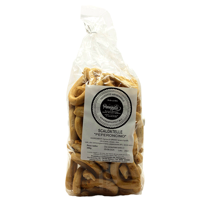 Scaldatelle al Peperoncino - Prodotto artigianale - 350 gr.