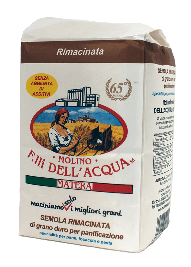 Farina Semola Rimacinata di grano duro - Kg.1