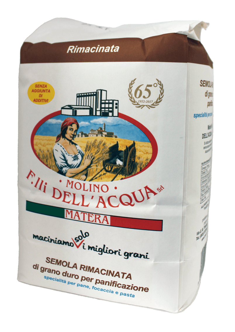 Farina Semola Rimacinata di grano duro - Kg. 5