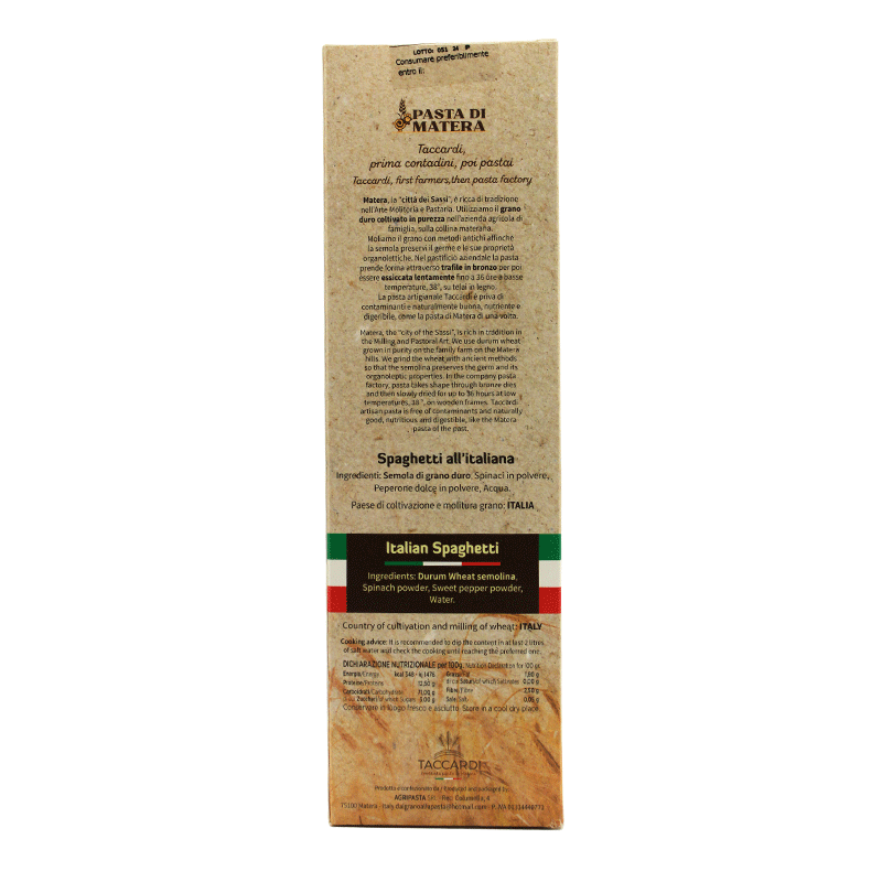 Spaghetti all' Italiana - Pasta artigianale - 250 gr.