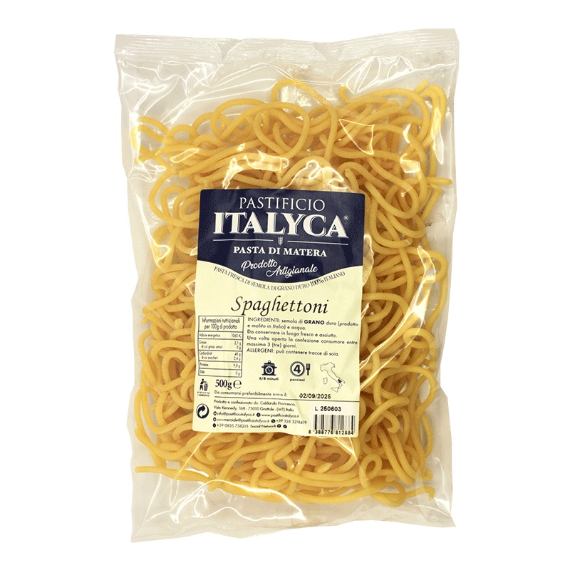 ORGANIC Spaghettoni - Fresh Pasta - 500 gr.