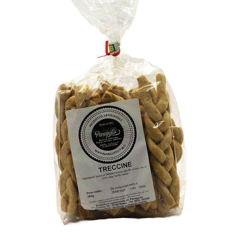 Treccine Salate - Prodotto artigianale - 350 gr.