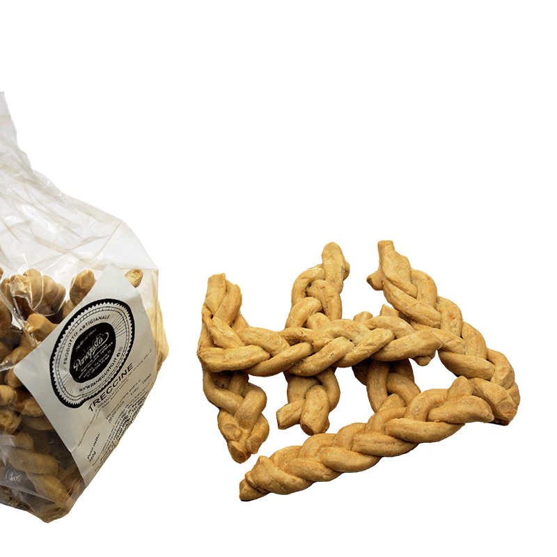 Treccine Salate - Prodotto artigianale - 350 gr.