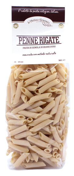 Penne rigate of durum wheat semolina - 500 gr.