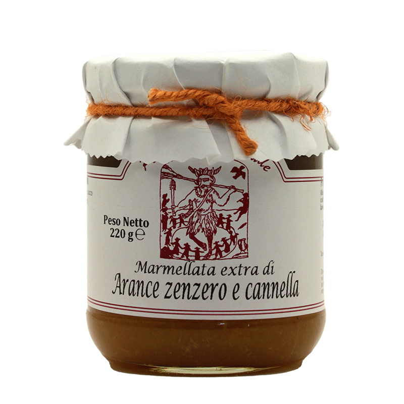 Marmellata extra di Arance, Zenzero e Cannella - 220 gr.