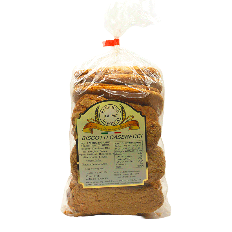 Biscotti Casarecci - Prodotto Artigianale - 500 g.