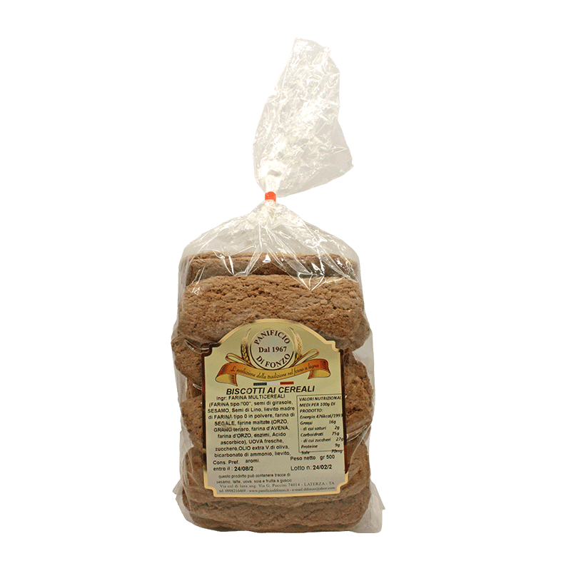 Biscotti ai Cereali - Prodotto Artigianale - 500 g.