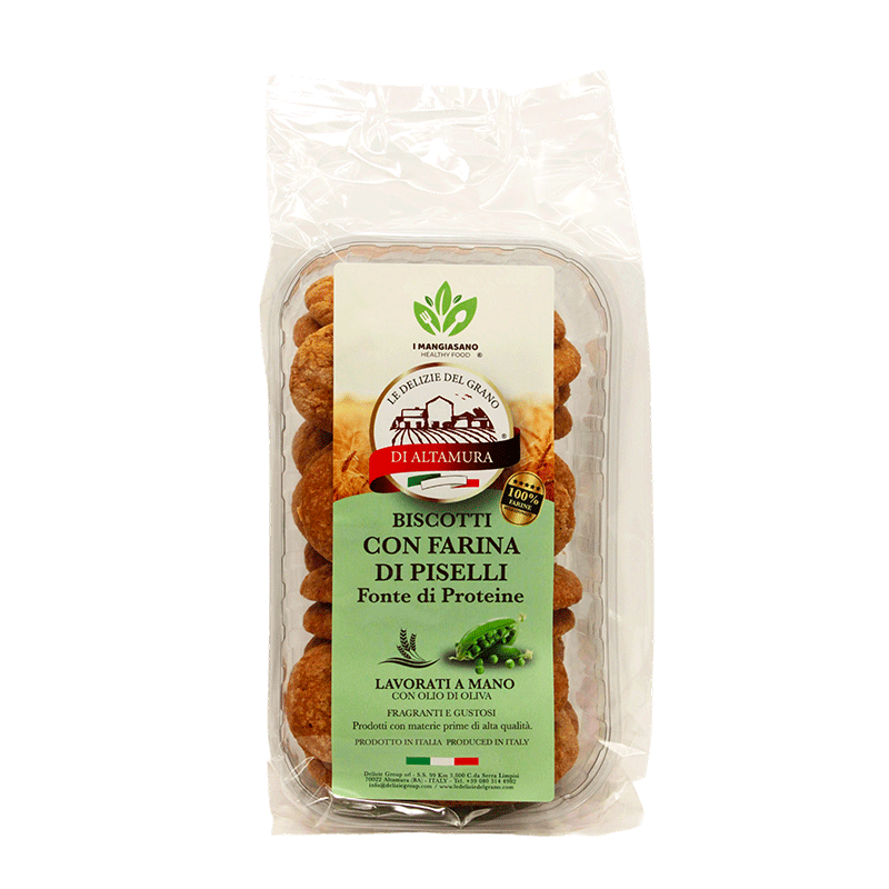 I Mangiasano - Biscotti con Farina di Piselli - 200 gr.