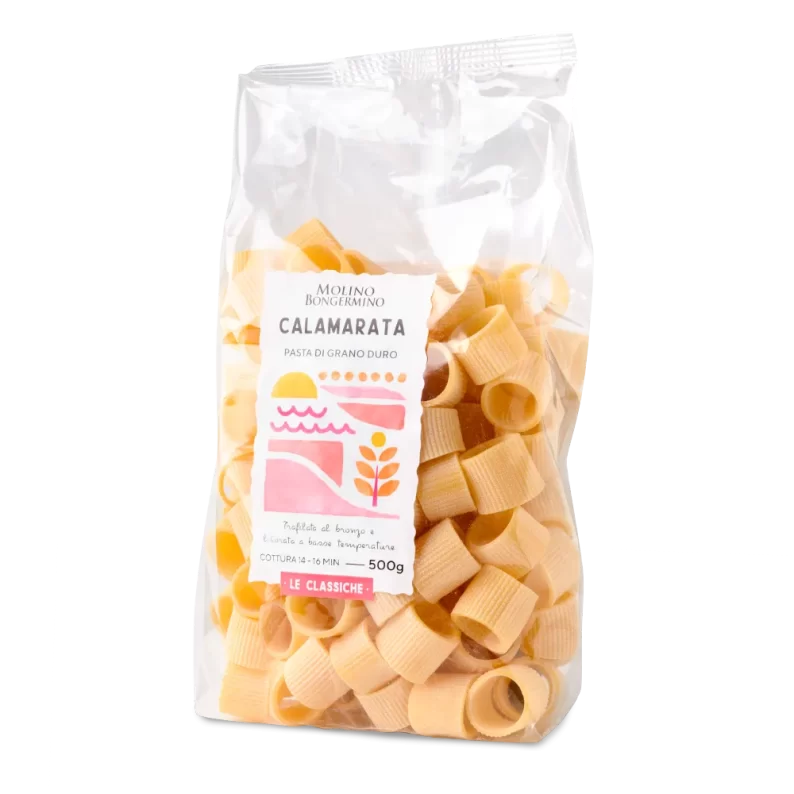 Calamarata Liscia di Grano Duro - Trafilata al Bronzo - 500 gr.