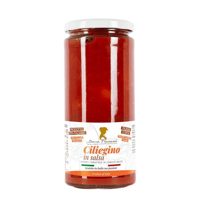 Ciliegino in Salsa -  Barattolo in vetro - 550 gr.