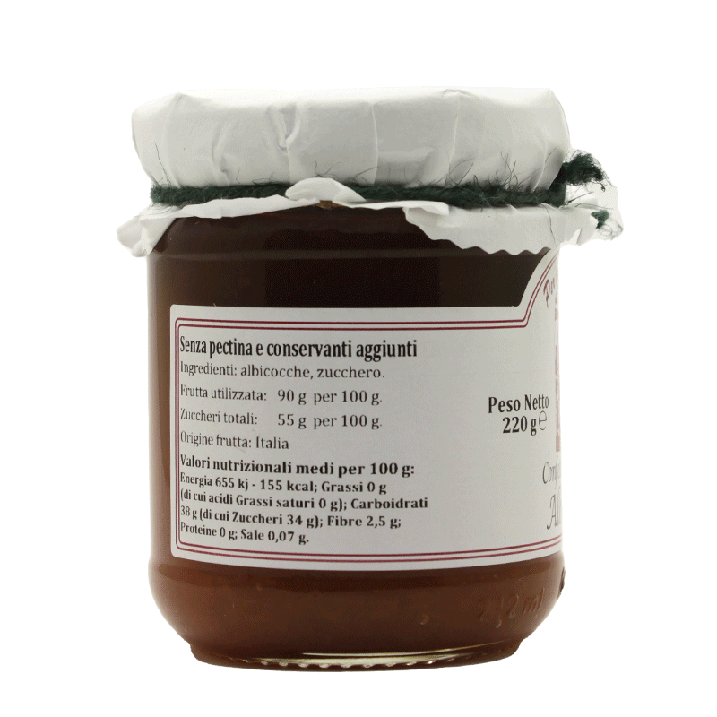 Confettura extra di Albicocche - 220 gr.