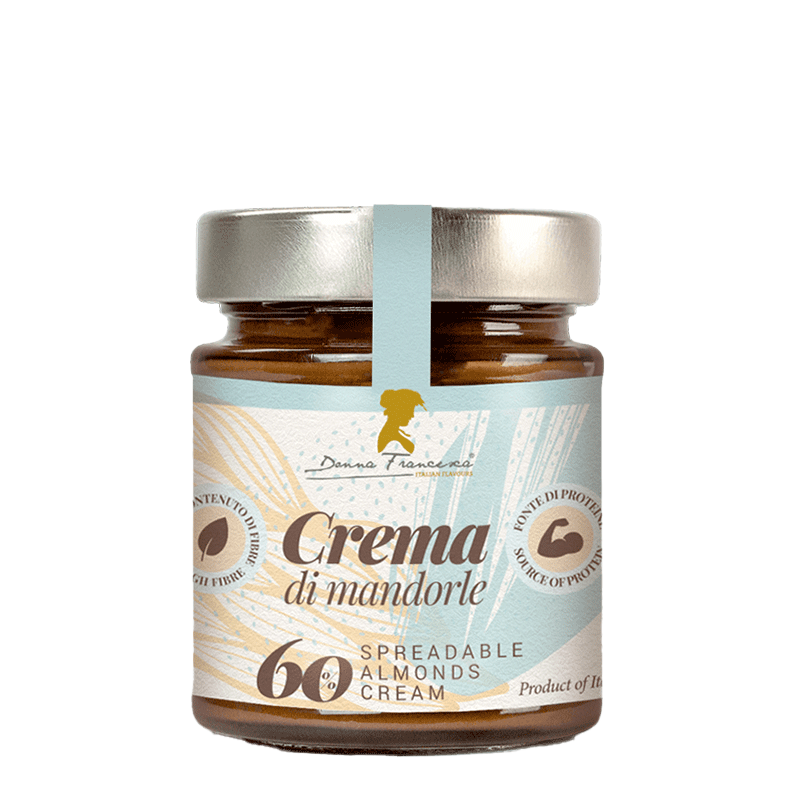 Crema di Mandorle 60%  varietà " Filippo Cea " Vasetto in vetro - 230 gr.