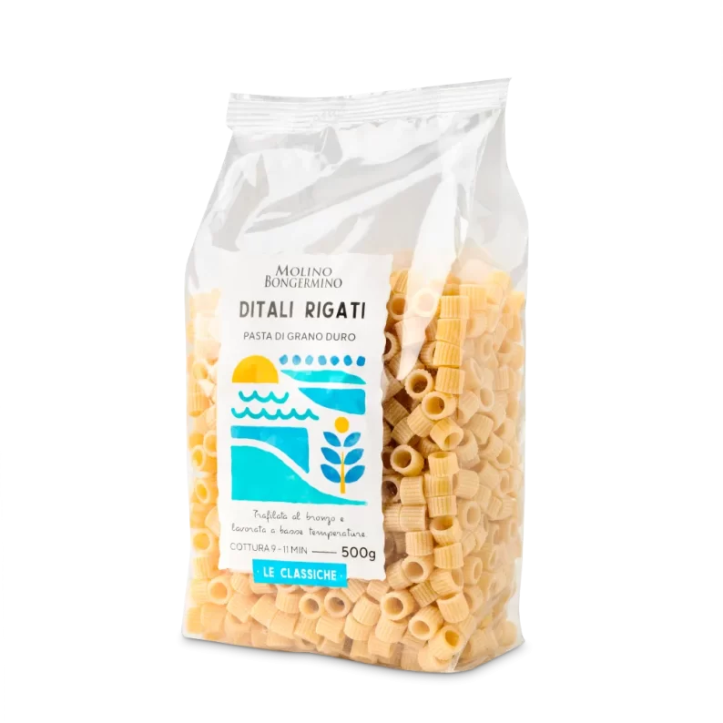 Ditali rigati - Trafilata al Bronzo - 500 gr.