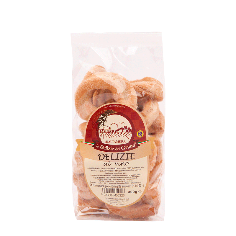 Ciambelline dolci al Vino Primitivo - 250 gr.