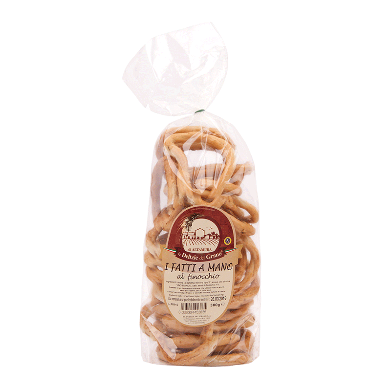 Taralli fatti a mano al Finocchio - 300 gr.