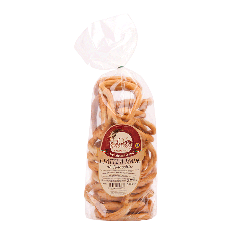 Taralli fatti a mano al Finocchio - 300 gr.
