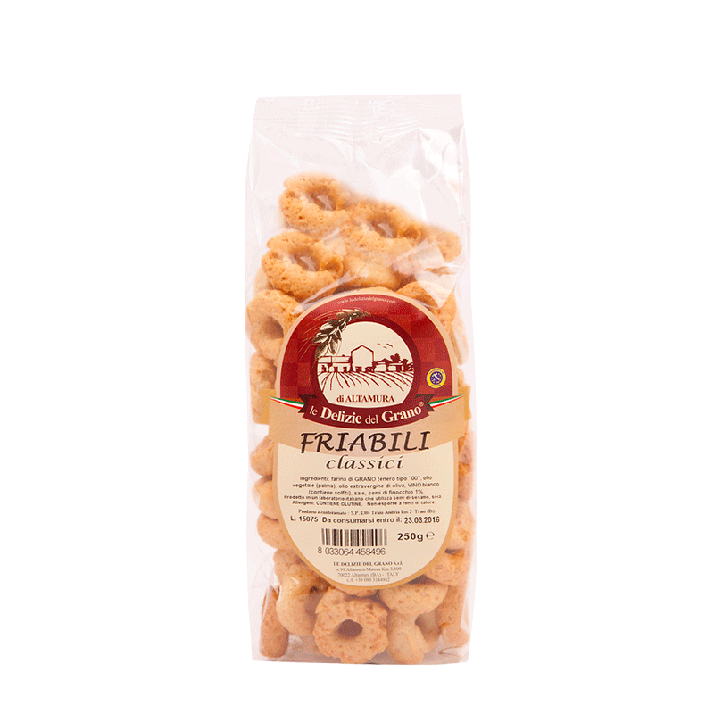 Taralli Friabili al Finocchio - 250 gr.