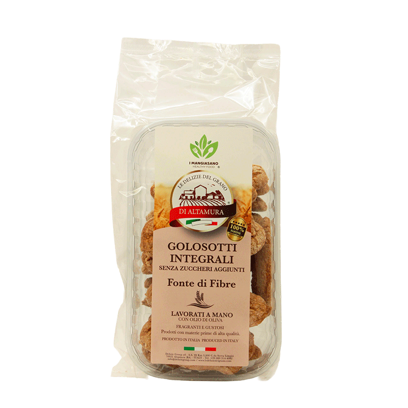 I Mangiasano - Golosotti Integrali senza Zuccheri aggiunti - 200 gr.