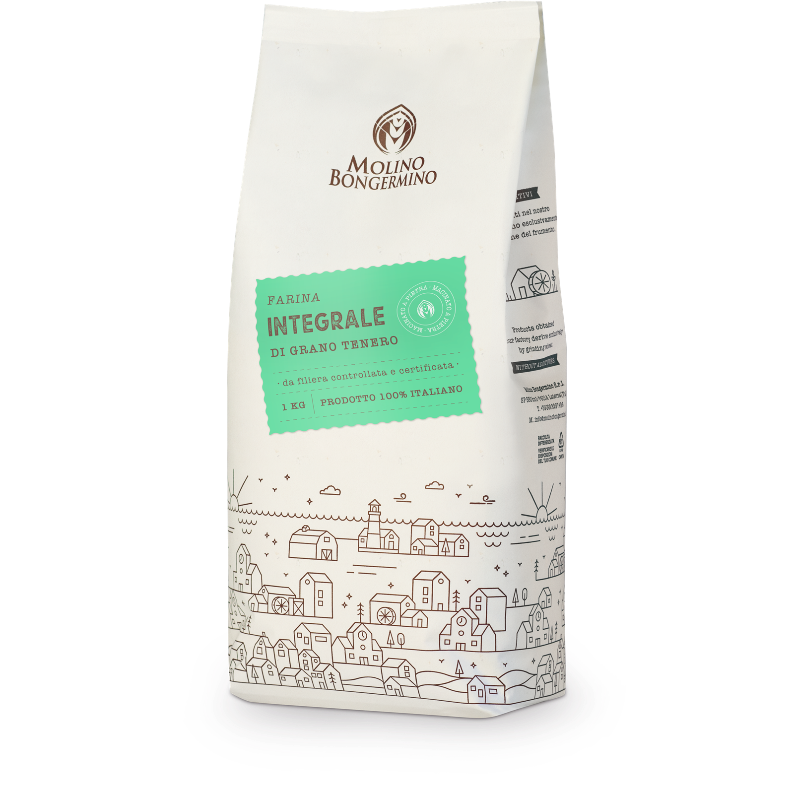 Farina di grano tenero Integrale - 1 Kg.