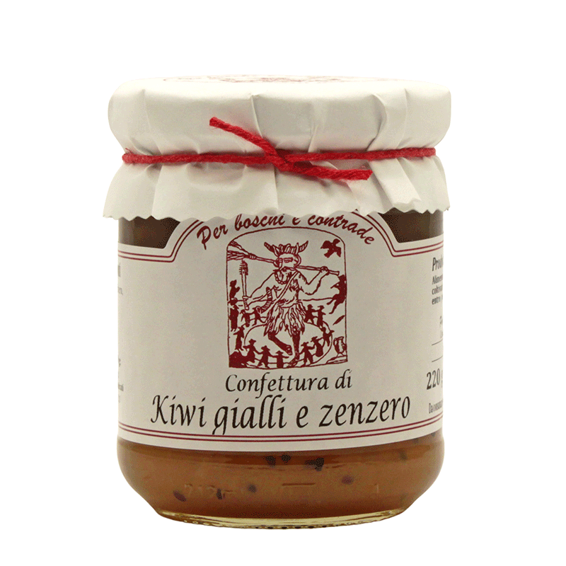Marmellata extra di Kiwi gialli e  Zenzero - 220 gr.