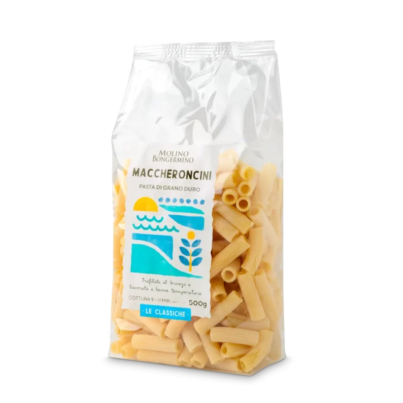 Maccheroncini rigati - Trafilata al Bronzo - 500 gr.
