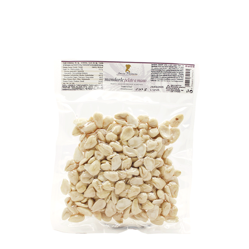 Mandorle Pelate a mano varietà " Filippo Cea " Sottovuoto - 250 gr.