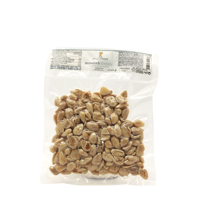 Mandorle Tostate Salate varietà " Filippo Cea "  Sottovuoto - 250 gr.