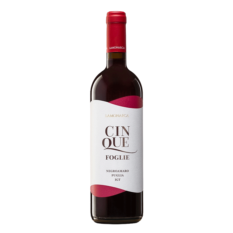 Cinquefoglie Puglia - Negroamaro Rosso IGP -