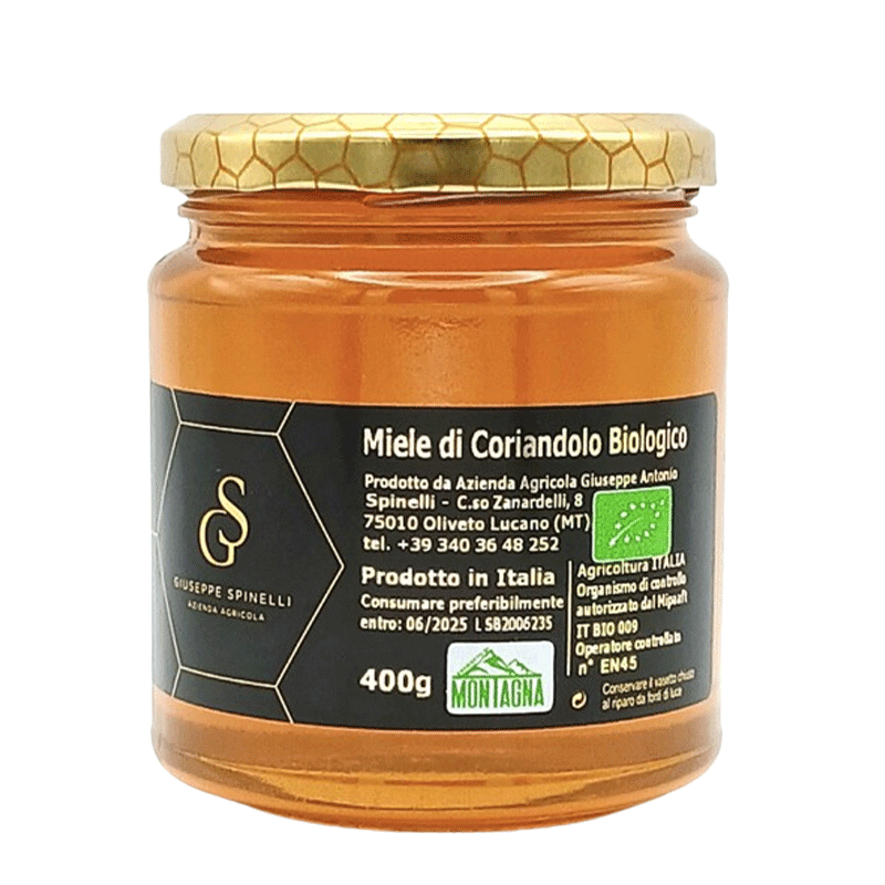 Miele di Coriandolo Biologico - 400 gr